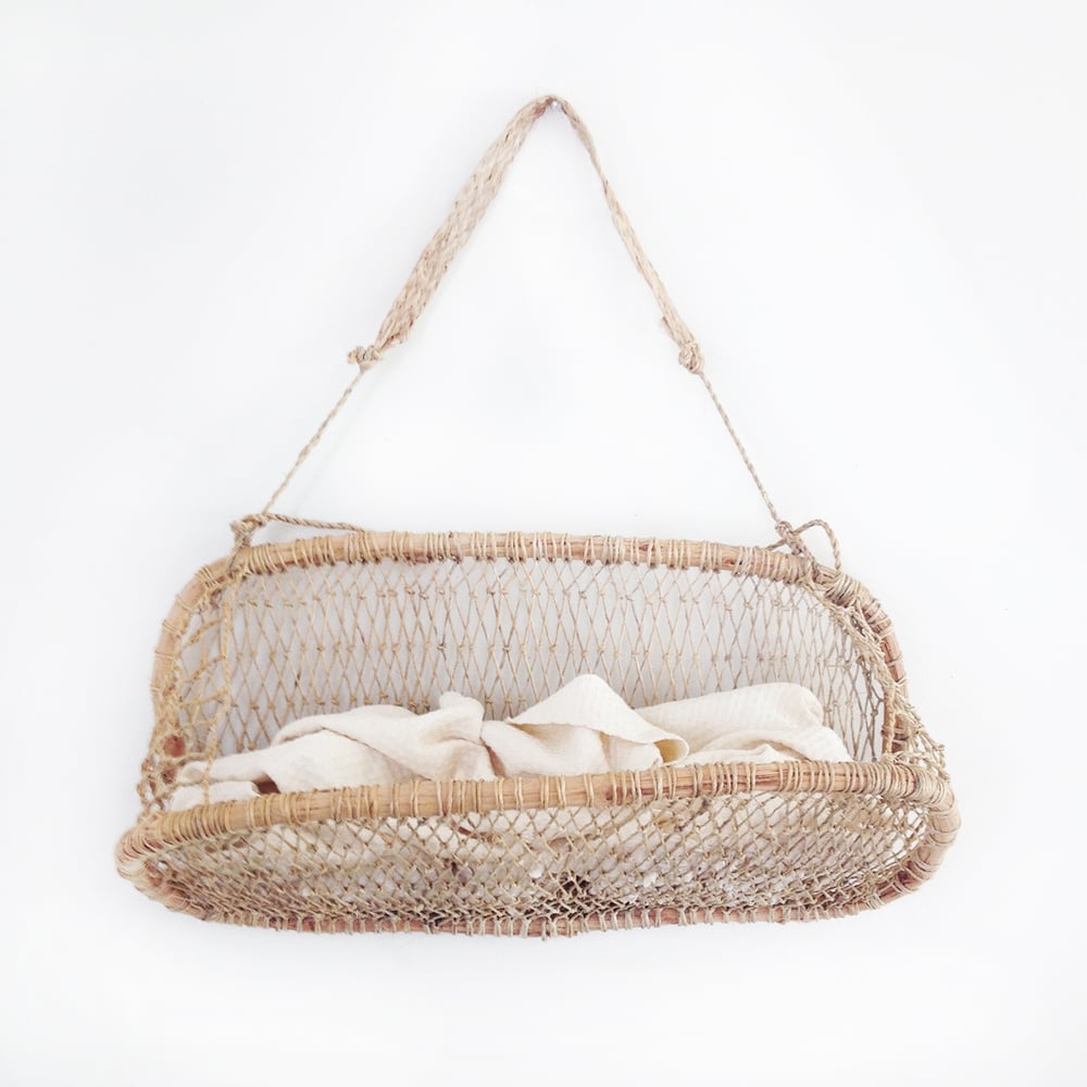 Image of Nenes Handmade Tree Bark Hanging Basket
