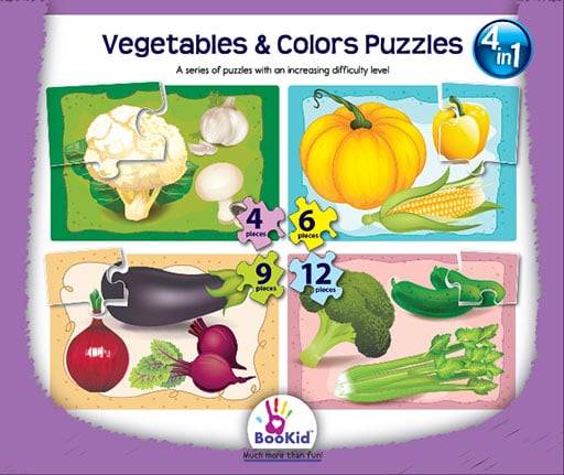 Image of Big Puzzle Vegetables & Colors