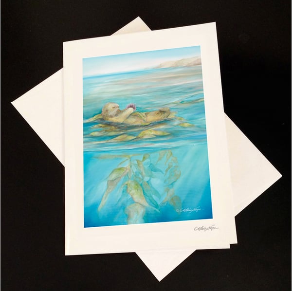 Image of Sea Otter 5-Pack Greeting Card Set