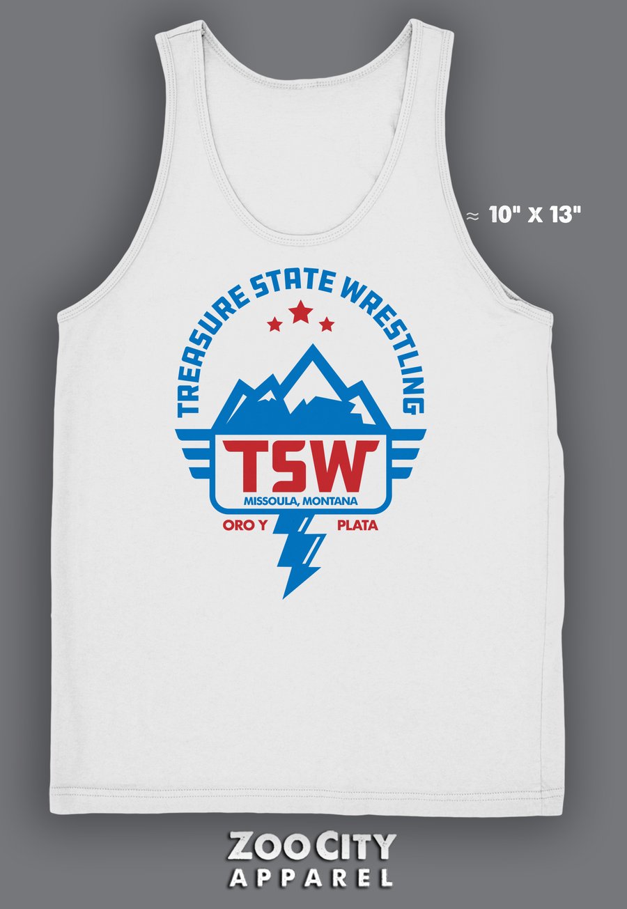 Image of Treasure State Wrestling Oro y Plata Unisex Tank