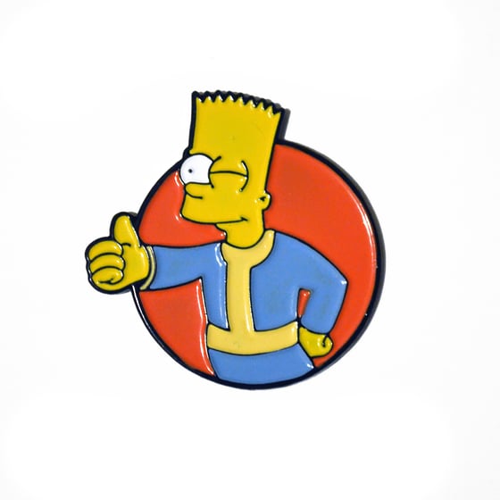 Image of Vault Bart Pin Badge