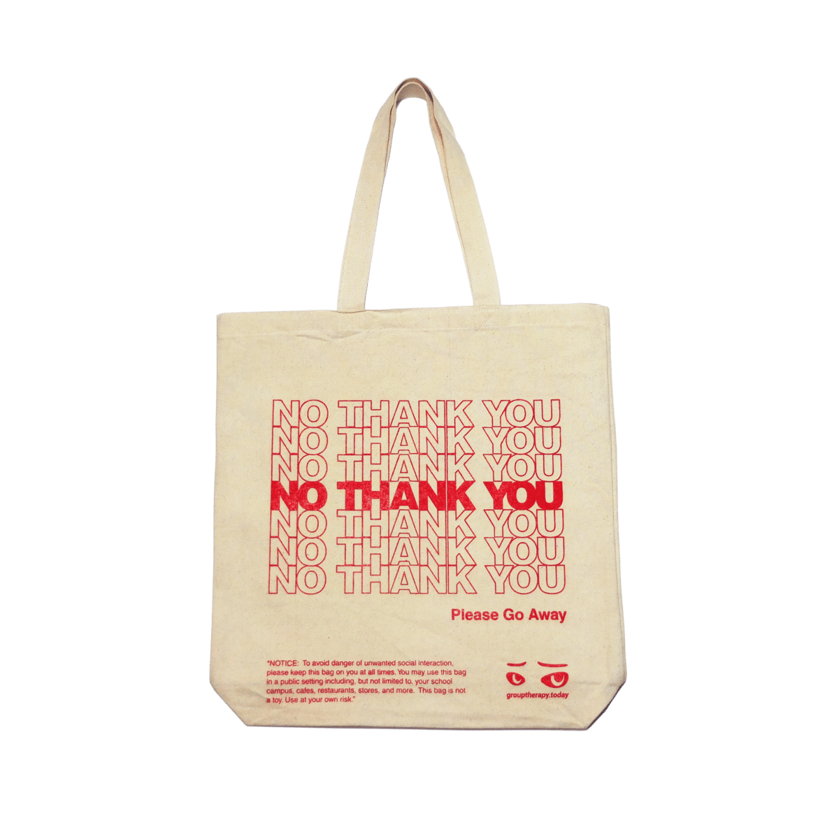 Image of "NO THANK YOU" Tote Bag