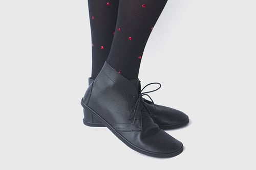 Leona Boots in Matte Black | The Drifter Leather handmade shoes
