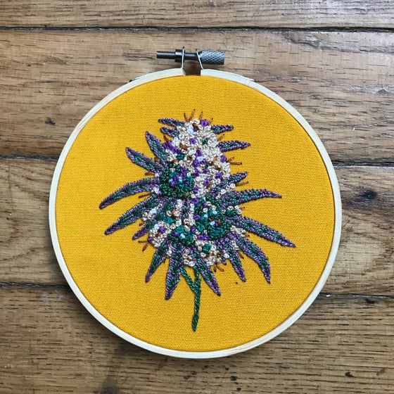 Image of Lavender embroidery hoop