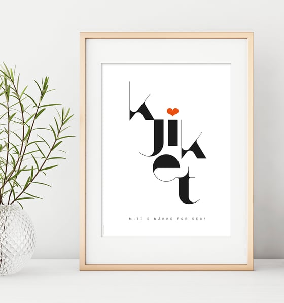 Image of Kjiket mitt e nåkke for seg - "Eg ve te Bærgen"