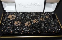 Image 1 of Black Lavish Deluxe With Gold Paw Prints Fully Covered Case
