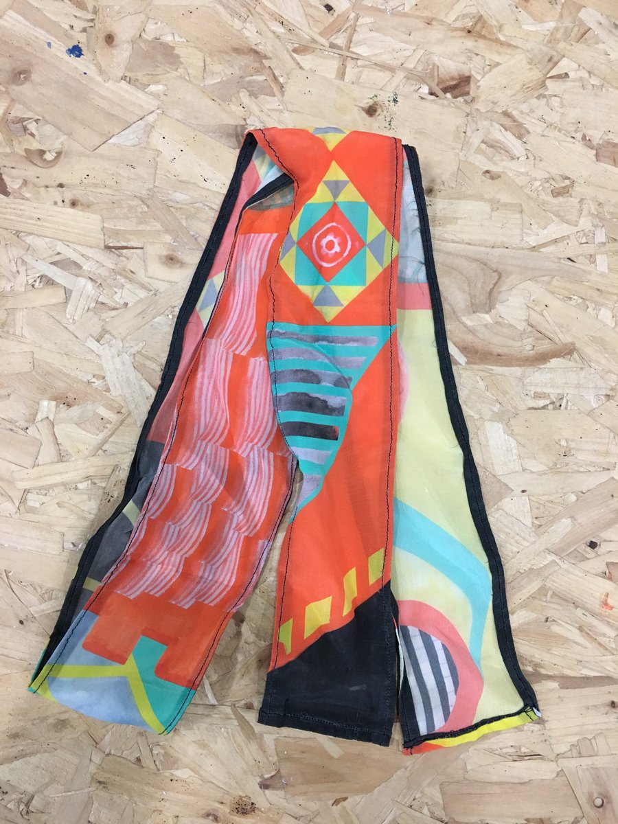 Image of Limited Edition Printed Scarf by Jenny Steele