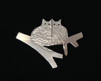 Image 1 of Two Cats  In A Tree brooch