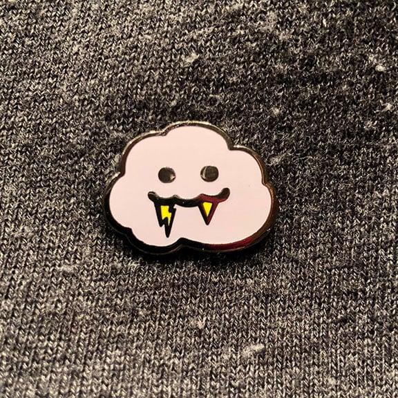 Image of Vampire Cloud Enamel Pin