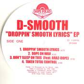Image of D-SMOOTH "DROPPIN' SMOOTH LYRICS" EP