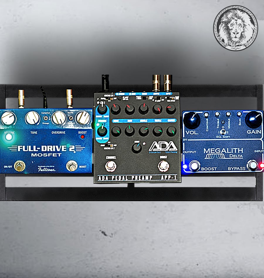 Image of 3 in 1 - Megalith Delta Pedal,ADA APP-1 D-Torsion Core Preamp and Fulltone Full-Drive 2 Mosfet OD