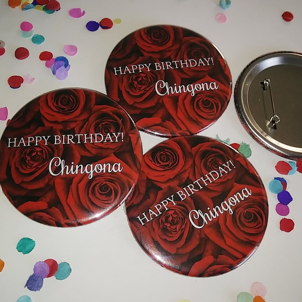 Chingona Birthday button