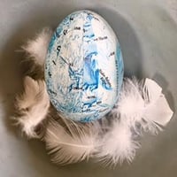 Image 3 of Map Covered Eggs - pastel collections and individual eggs