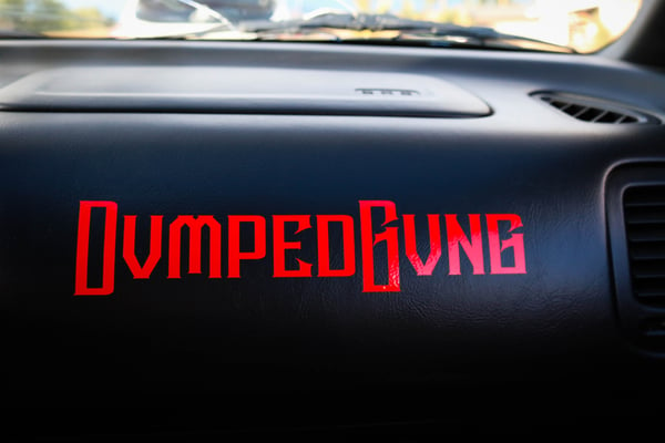 Image of Fire Red Dumped Decal