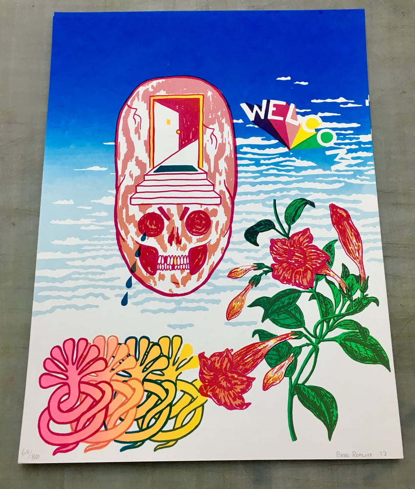 Image of WELCOM print by Brad Rohloff
