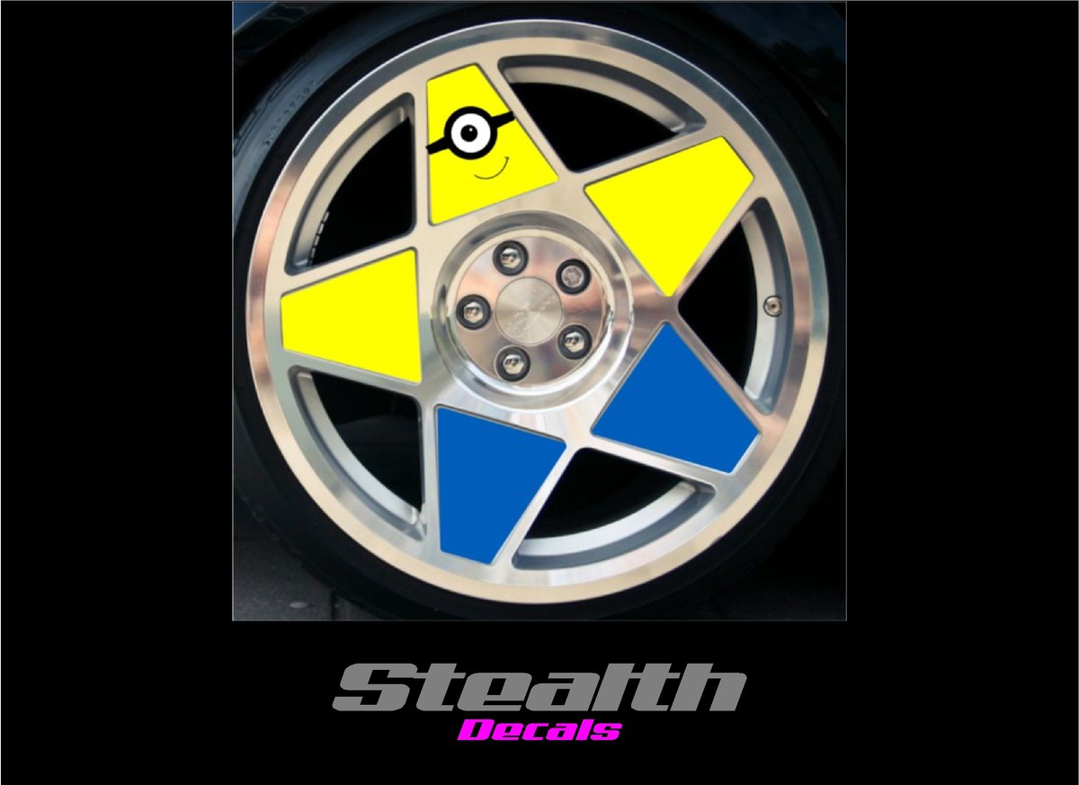 3SDM 0.05 Minions Wheel inserts stickers 18
