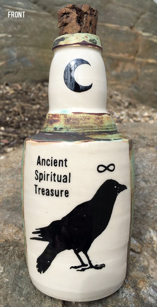 Image of Ceramic Bottle 25 - Spiritual Treasure