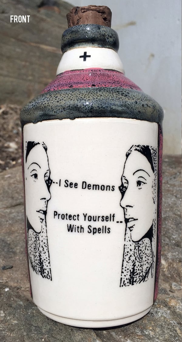 Image of Ceramic Bottle 23 - Protect Yourself