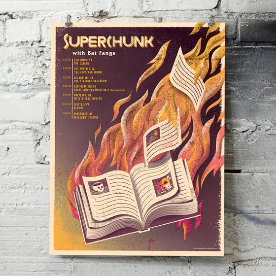 Image of Superchunk Tour Poster