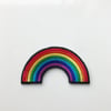 Rainbow embroidered patch