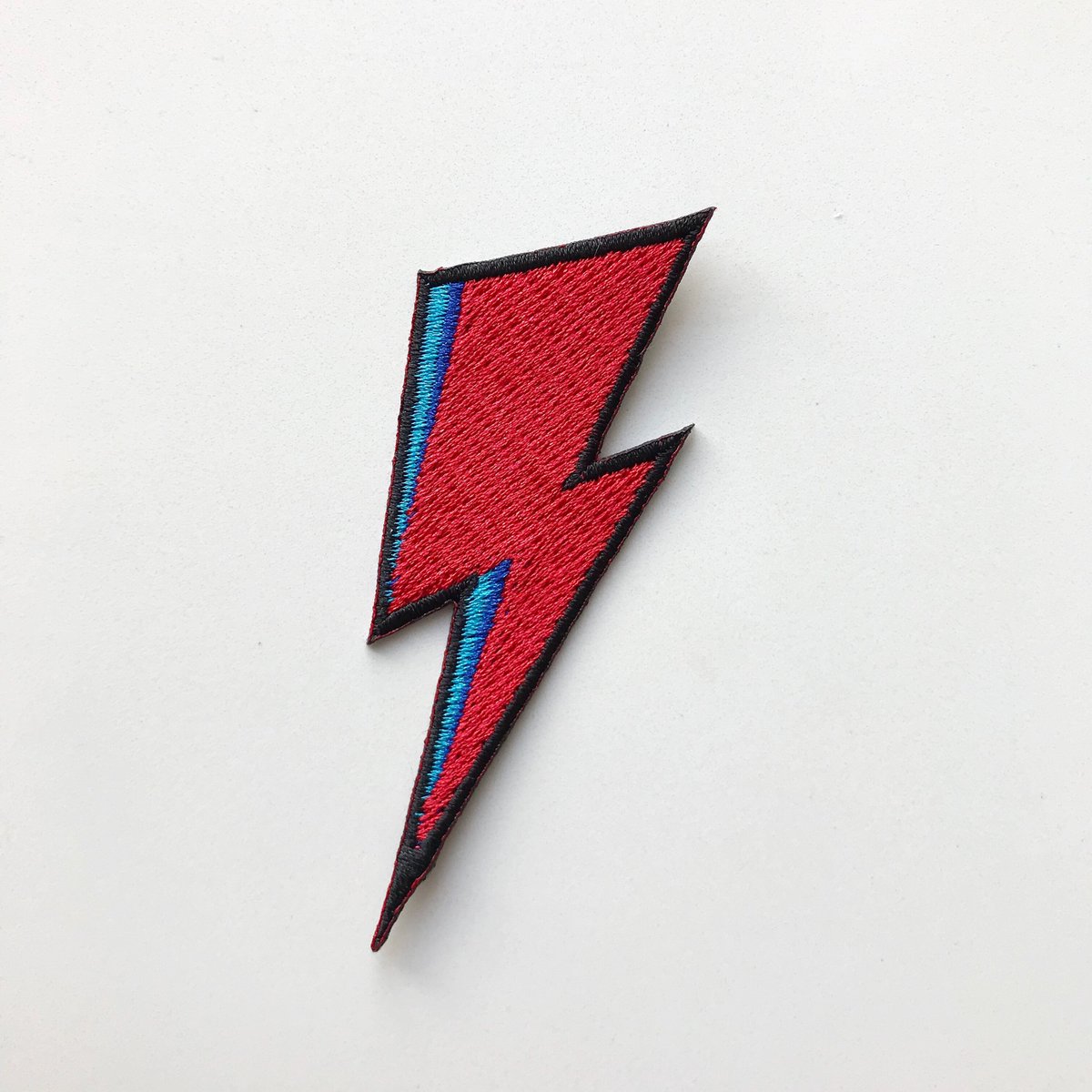 Image of Bowie Flash embroidered patch