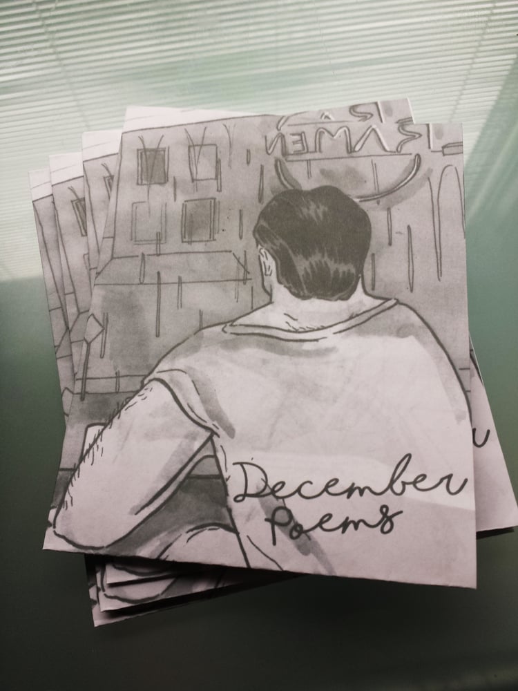 Image of 'December Poems' Zine x Chris Cicala mini zine