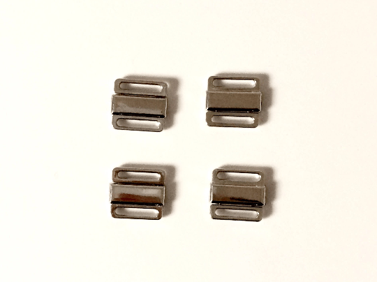 Image of Silver Front Closures / Bikini Clasps - Style #001
