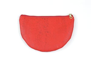 Image of Paula Clutch In Red Cork