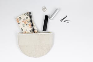 Image of Paula Clutch In White Cork