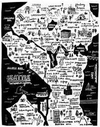 Image 2 of PIL-Seattle Map Print