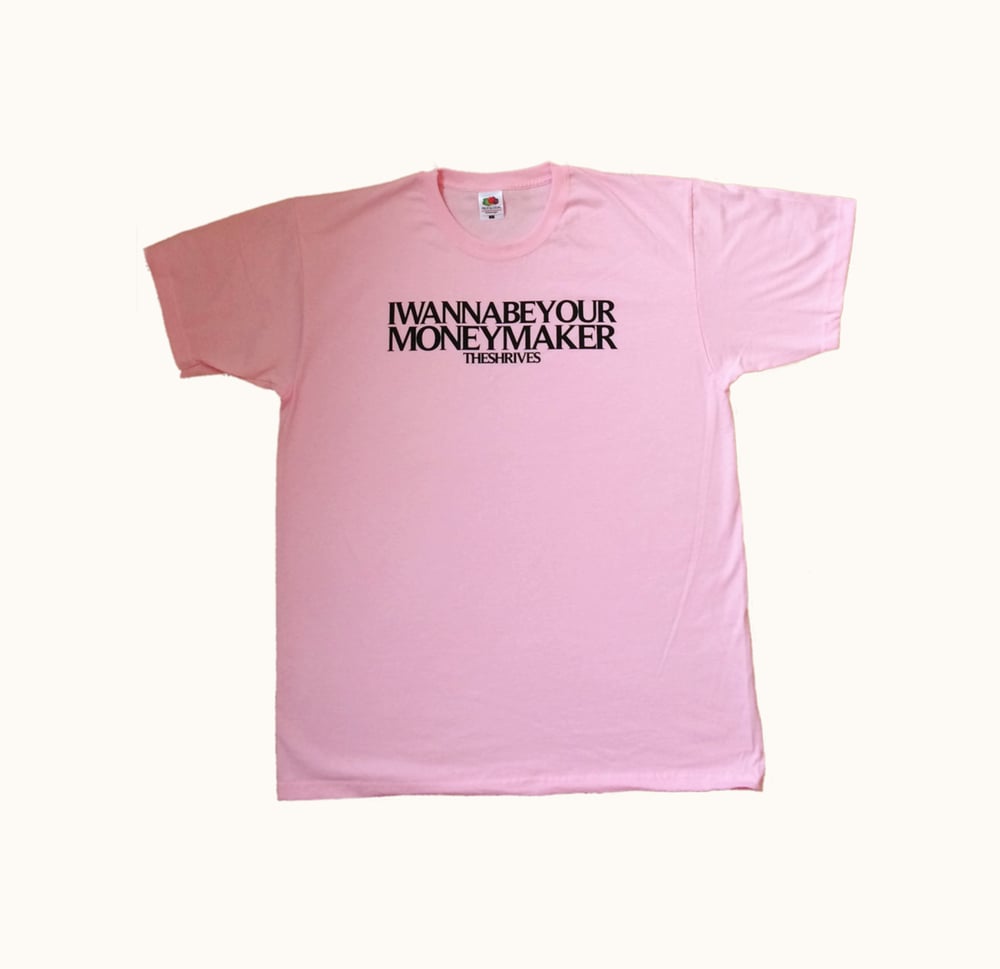 Pink 'Money Maker' T Shirt