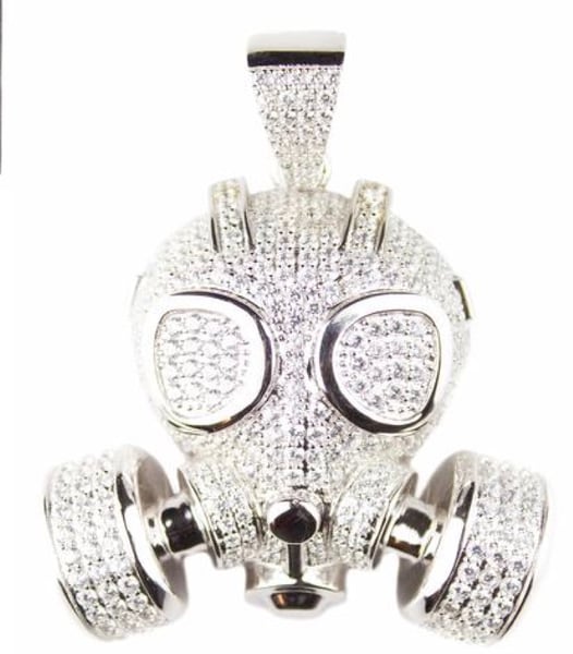 Image of Gasmask Pendant (SILVER)