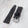 22mm Black Suede Strap