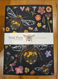 Image 1 of Three Bumblebees A5 Notebook