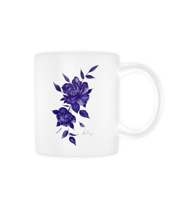 Image of Blue flowers mug