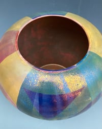 Image 2 of Abstract satin lustre vase