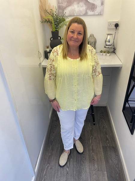 Image of Detailed Lace Blouse