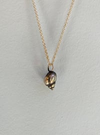 Image 1 of Cast stg sil shell pendant with sil chain #2
