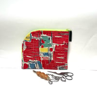 Image 3 of Mid Century Abstract Zip Pouch Medium