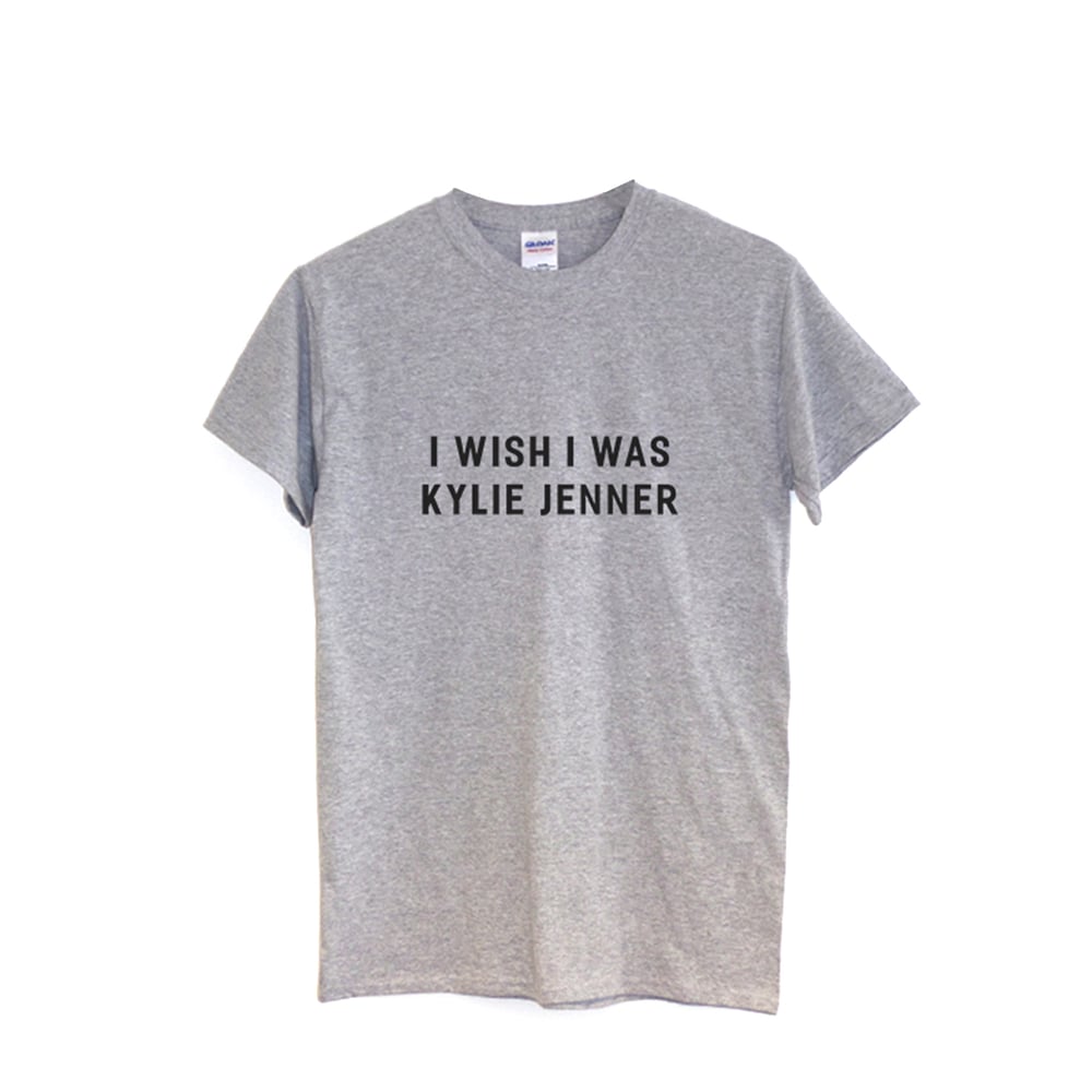 Image of Kylie Jenner T-Shirt in Grey
