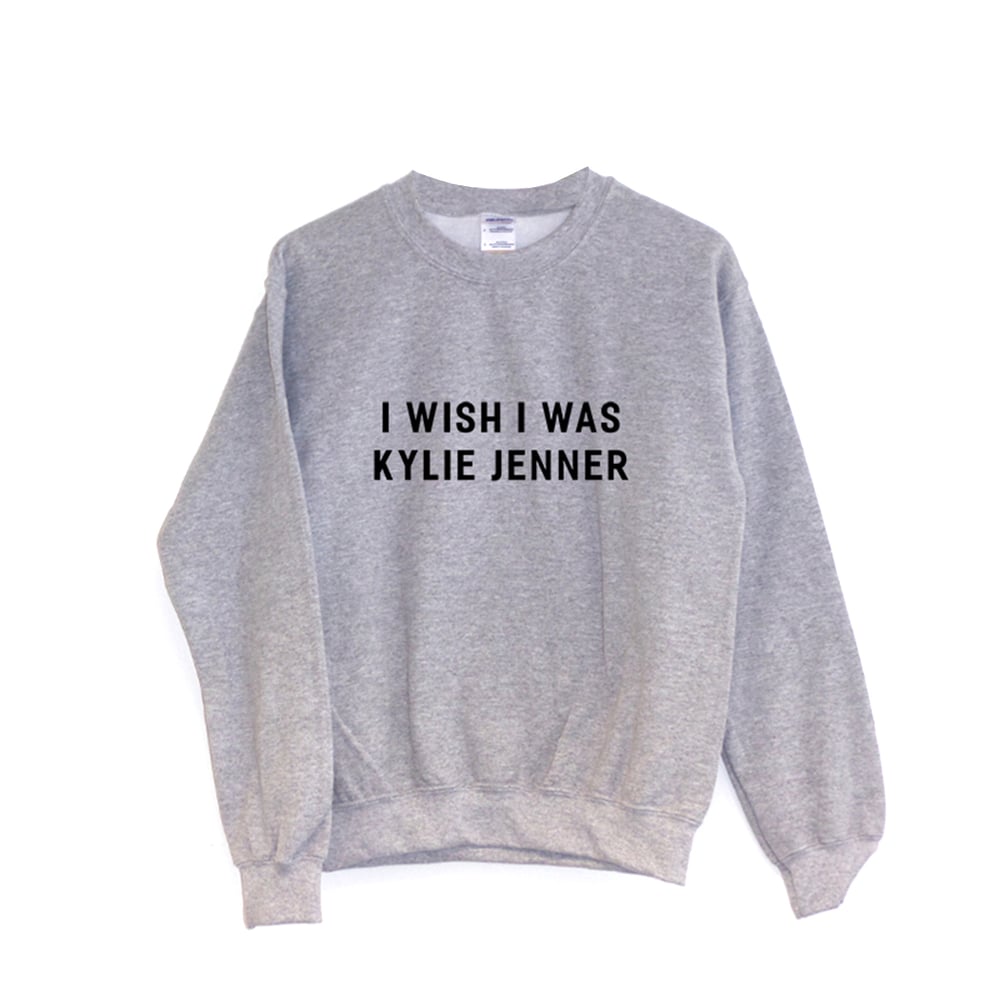 Image of Kylie Jenner Sweatshirt in Grey