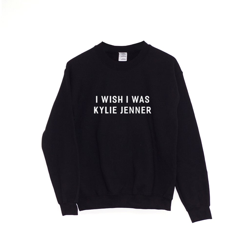 Image of Kylie Jenner Sweatshirt in Black