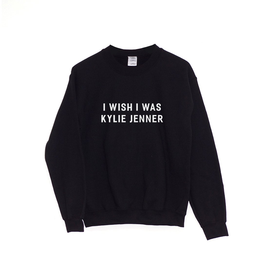 Kylie Jenner Sweatshirt in Black | SuperficialTech