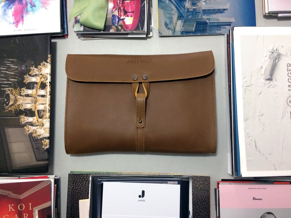 Image of Natural Leather Clutch