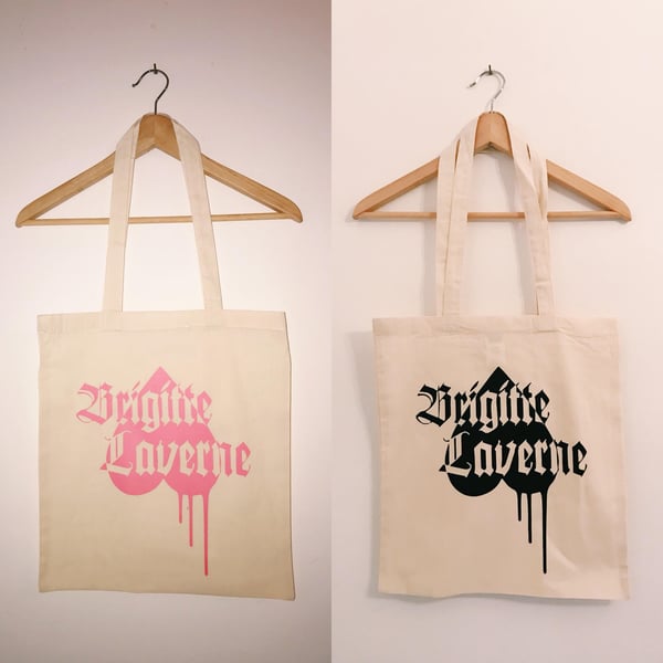 Image of TOTE BAG NEGRA/ROSA