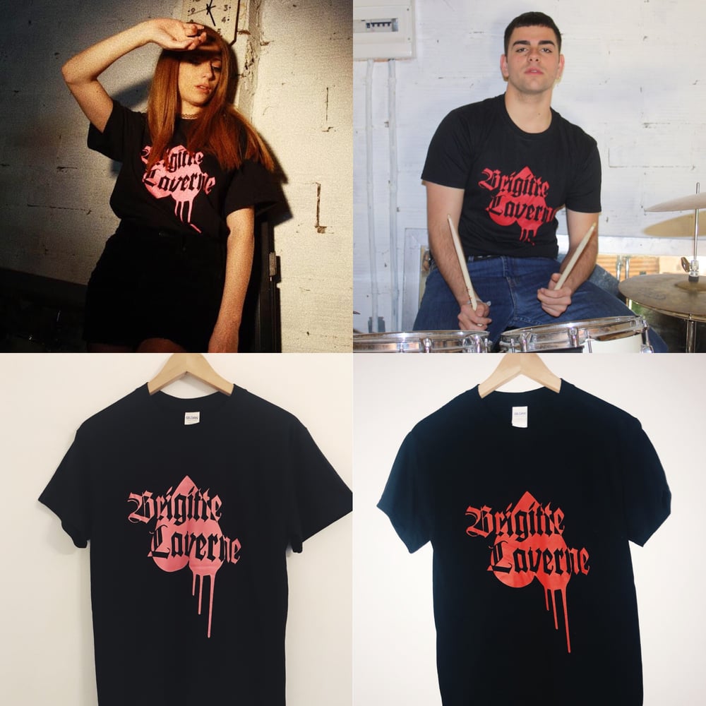 Image of CAMISETA NEGRA Y ROJA/ROSA CHICO