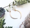 Celestial Crystal Earrings - Aura Quartz