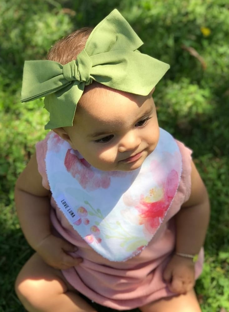 Image of OLIVE BOW HEADWRAP