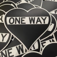 Pack of 50 One Way Heart Stickers - MSRP $4 each