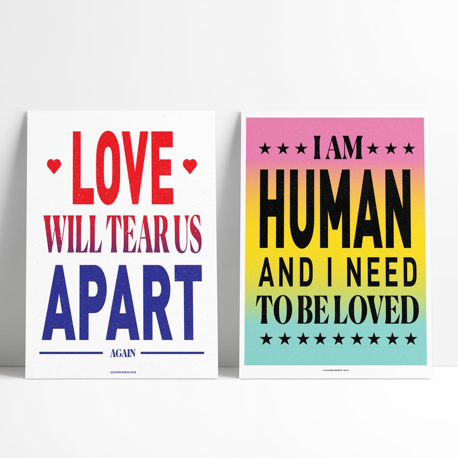 Image of letterpress posters